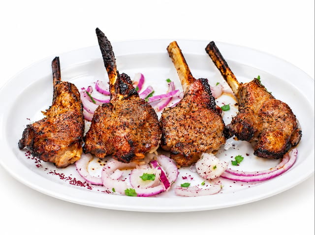 Lamb Chops Skewer.