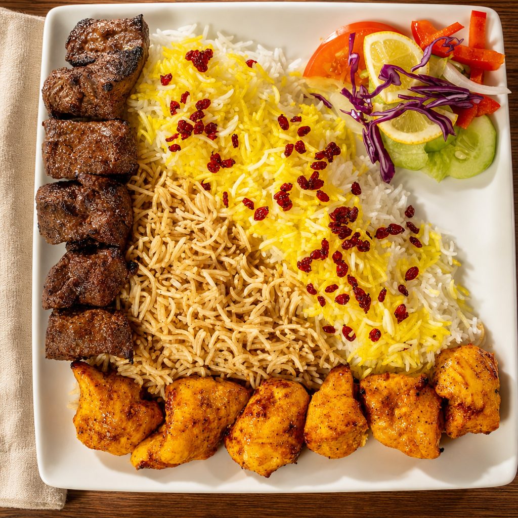 Lamb & Chicken Tika Combo.