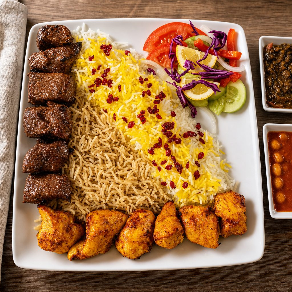 Beef Tika and Chicken Tika Comb.