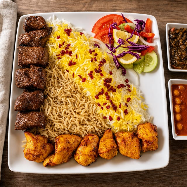 Beef Tika and Chicken Tika Comb.